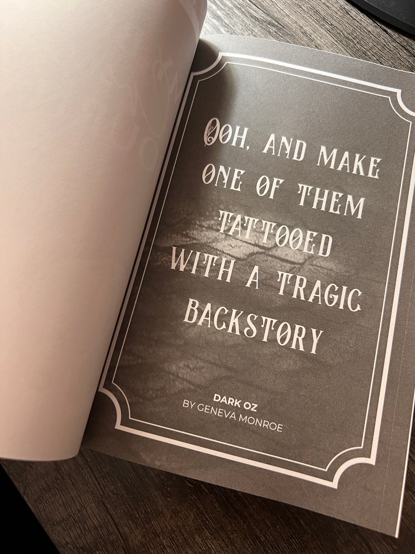 Book Crush Journal- Dark Oz